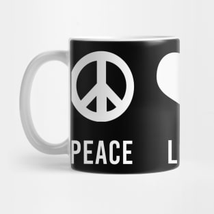 Peace Love Vegan Veganism Mug